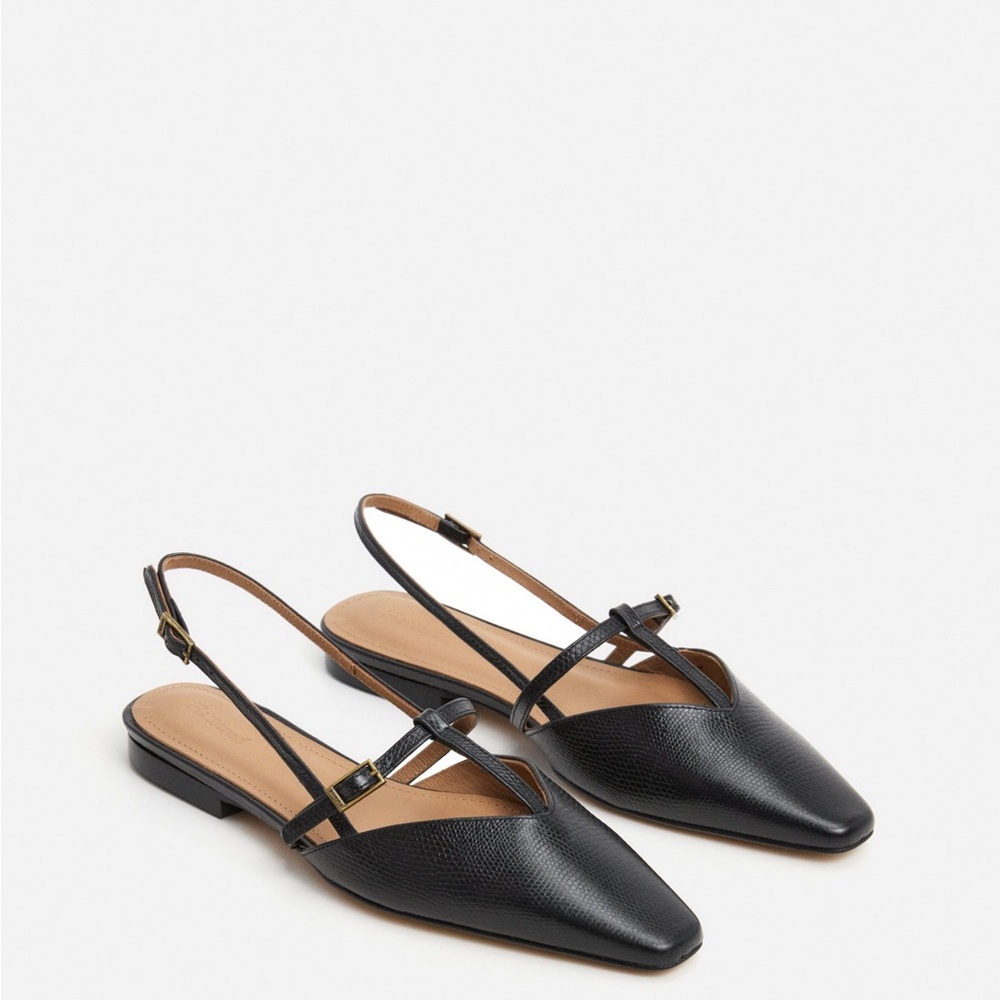 Flattered Josephin Leather Flat Size 39